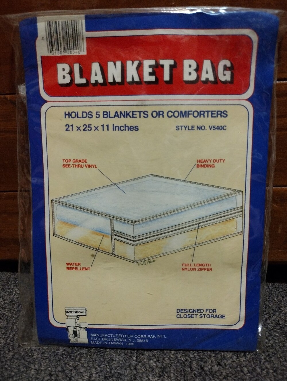 Blanket Bag Storage Organizer Holds 5 Blankets Or Comforters